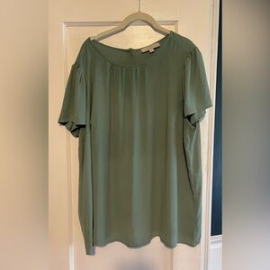 LOFT Plus Sage Green Women's Blouse